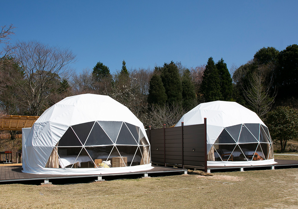 悪天候でも安心!丈夫なドームテント