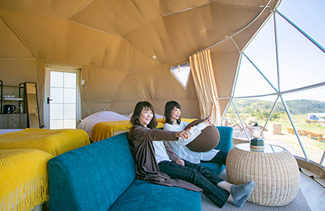 悪天候でも安心!丈夫なドームテント